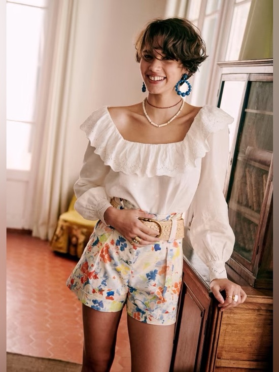 Sezane Tops - NWT Sézane Franceska Blouse in Ecru FR 34 / US 2